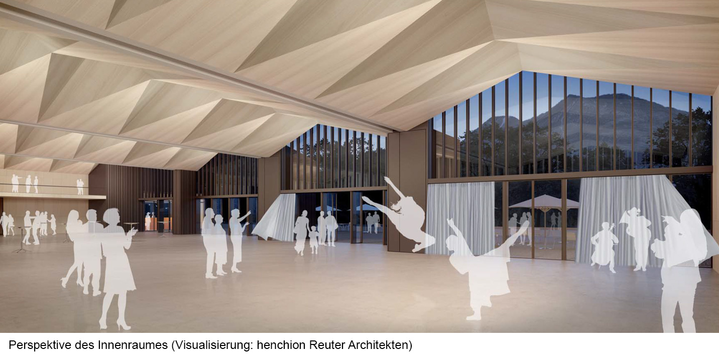 Perspektive des Innenraumes (Visualisierung: henchion Reuter Architekten)